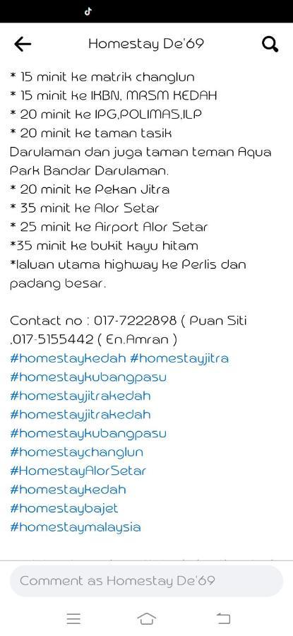 Homestay De'69 Jitra Exterior photo